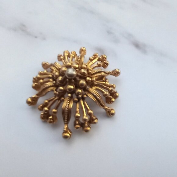 Florenza MCM Atomic Starburst Tentacled Brooch - Picture 5 of 12